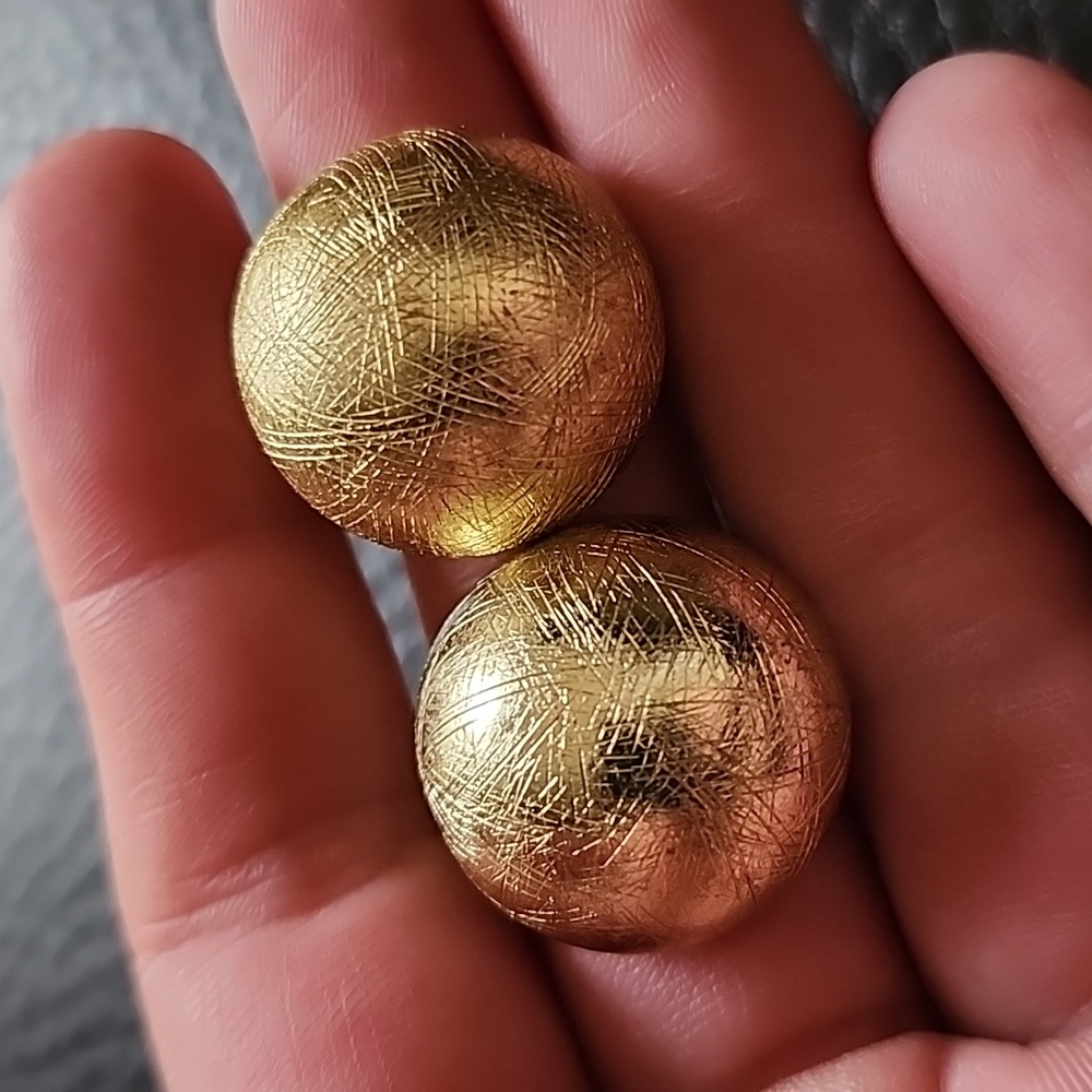 Vtg Whiting & Davis Clip On Earrings